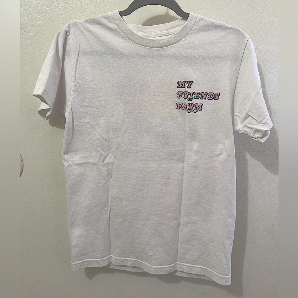 My Friends Farm White T-Shirt Size S